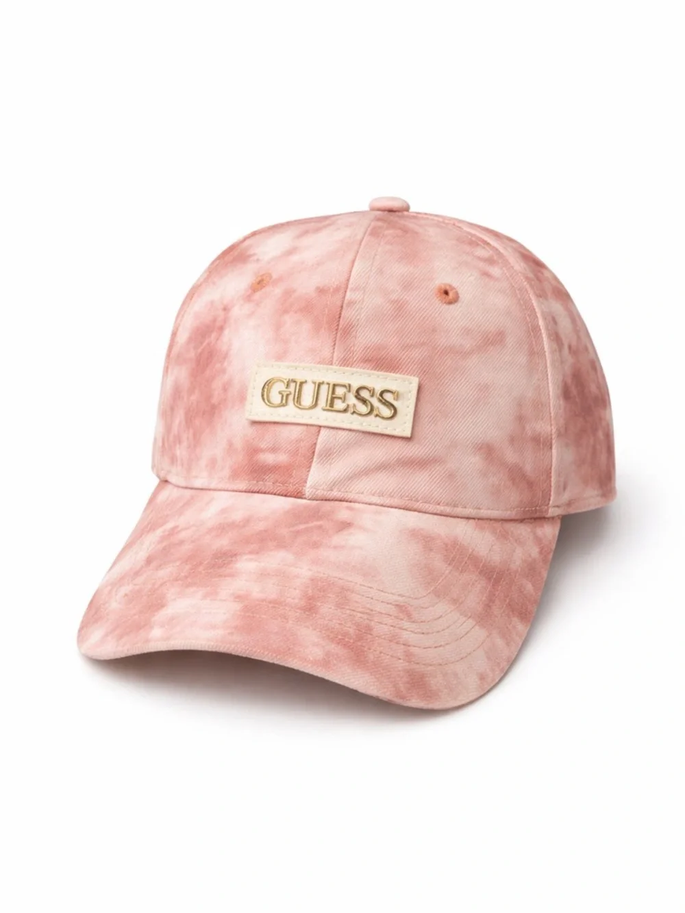 GUESS Pink Tie Dye Baseball Cap Logo Adjustable Hat
